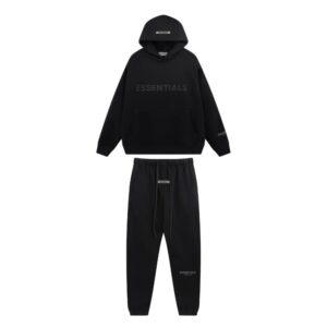 Essentials Jet Black Tracksuit