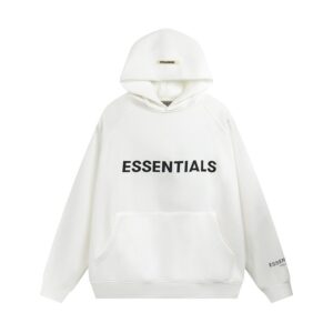 White Essentials Hoodie